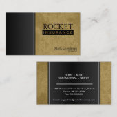 Carte de visite de courtier en assurances - (Devant / Derrière)