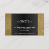 Carte de visite de courtier en assurances - (Dos)