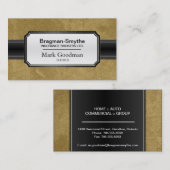 Carte de visite de courtier en assurances - (Devant / Derrière)