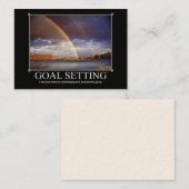 Carte de visite de coutume d'arrangement de but (Devant / Derrière)