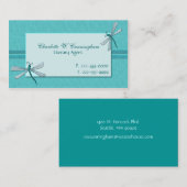 Carte de visite de coutume de libellules de (Devant / Derrière)