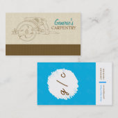 Carte de visite de coutume de menuiserie (Devant / Derrière)