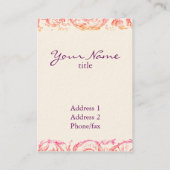 Carte de visite de coutume de Potpourri de Marie (Dos)