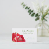 Carte de visite de coutume de rose rouge (Debout devant)