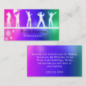 Carte de visite de coutume du DJ (Devant / Derrière)