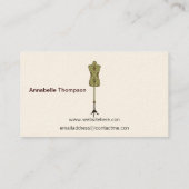 Carte de visite de couture (Dos)