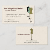 Carte de visite de couture (Devant / Derrière)