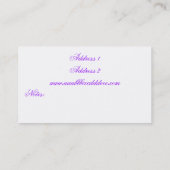 Carte de visite de couture (Dos)