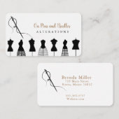 Carte de visite de couture (Devant / Derrière)