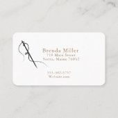 Carte de visite de couture (Dos)