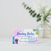 carte de visite de couture d'aquarelle (Debout devant)