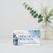 carte de visite de couture d'aquarelle (Debout devant)