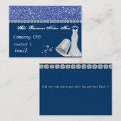 Carte de visite de couture de Bling (Devant / Derrière)