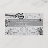 Carte de visite de couture de lustre chic minable (Dos)