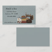 Carte de visite de couture de métiers (Devant / Derrière)