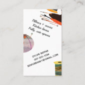 Carte de visite de couture de notions d'ouvrière (Dos)