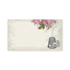 Carte de visite de couture d'IVOIRE de notions