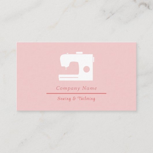 Carte de visite de couture et de découpe (Dos)