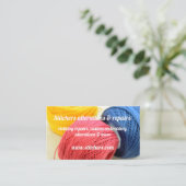 carte de visite de couture et de vêtements (Debout devant)