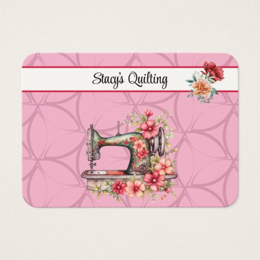 Carte de visite de couture ou de couture (Devant)