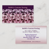 Carte de visite de couture personnalisé (Devant / Derrière)