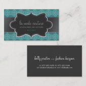 Carte de visite de couturier (Devant / Derrière)