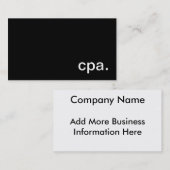 Carte de visite de CPA (Devant / Derrière)