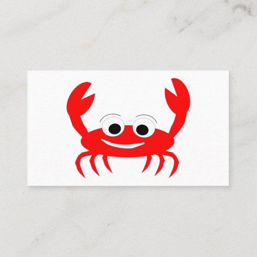 Carte de visite de crabe (Dos)