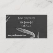 Carte de visite de crabe de fruits de mer dans le (Dos)