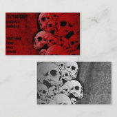 carte de visite de crâne (Devant / Derrière)