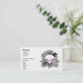 Carte de visite de crâne de coiffeur (Debout devant)