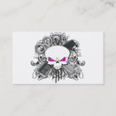 Carte de visite de crâne de coiffeur (Dos)