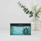 Carte de visite de crâne, Turquoise (Debout devant)