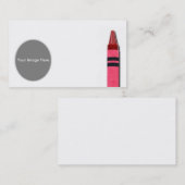 Carte de visite de crayon (Devant / Derrière)