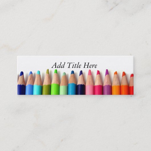Carte de visite de crayon (Devant)