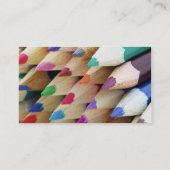 Carte de visite de crayons colorés (Dos)