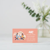Carte de visite de crèche moderne  (Debout devant)