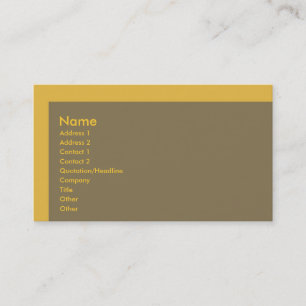 Carte de visite de crème