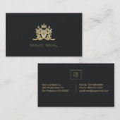 Carte de visite de crête de famille (Devant / Derrière)