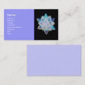 Carte de visite de cristal radiant (Devant / Derrière)