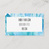 carte de visite de cristaux d'aquarelle (Dos)