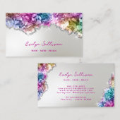 Carte de visite de cristaux d'iridescente (Devant / Derrière)