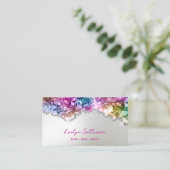 Carte de visite de cristaux d'iridescente (Debout devant)