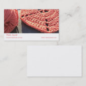 Carte de visite de crochet (Devant / Derrière)