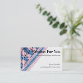 Carte de visite de crochet avec la vraie texture (Debout devant)