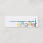 carte de visite de crochet de fils gribouillis de  (Dos)