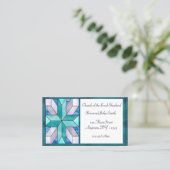 Carte de visite de croix en verre souillé (Debout devant)