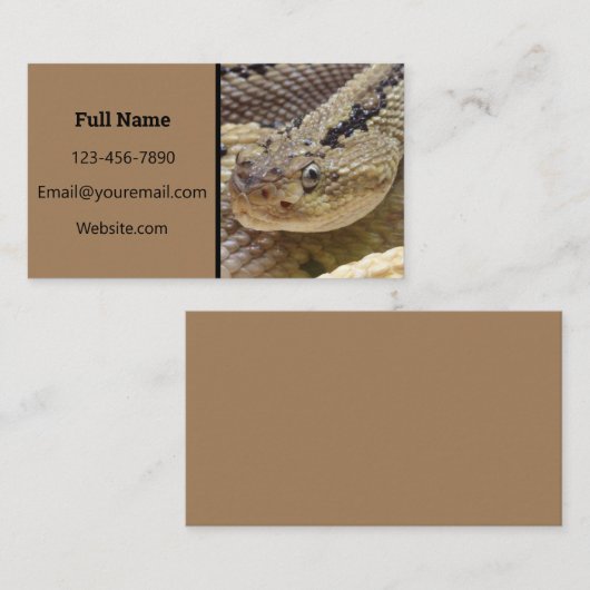 Carte de visite de crotlesnake (Devant / Derrière)