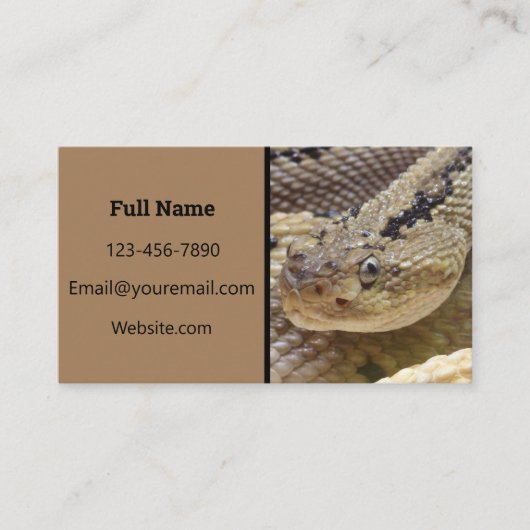 Carte de visite de crotlesnake (Devant)