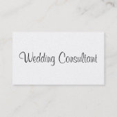 Carte de visite de cru de consultant en matière de (Dos)